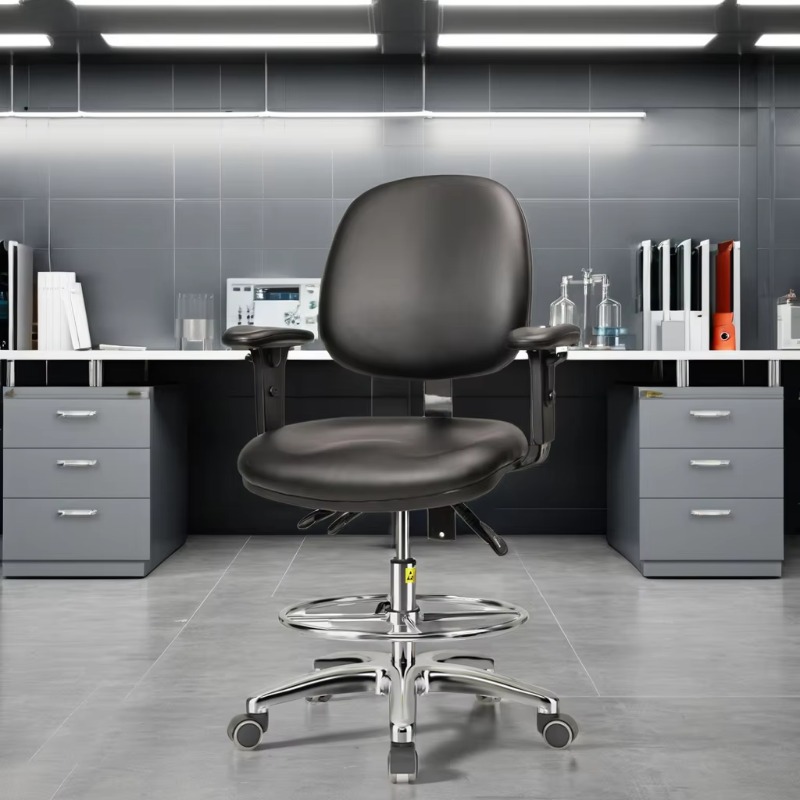 Medical Lab Chair - Ayarlanabilir Hastane Mobilyası Dayanıklı Deri Tıbbi