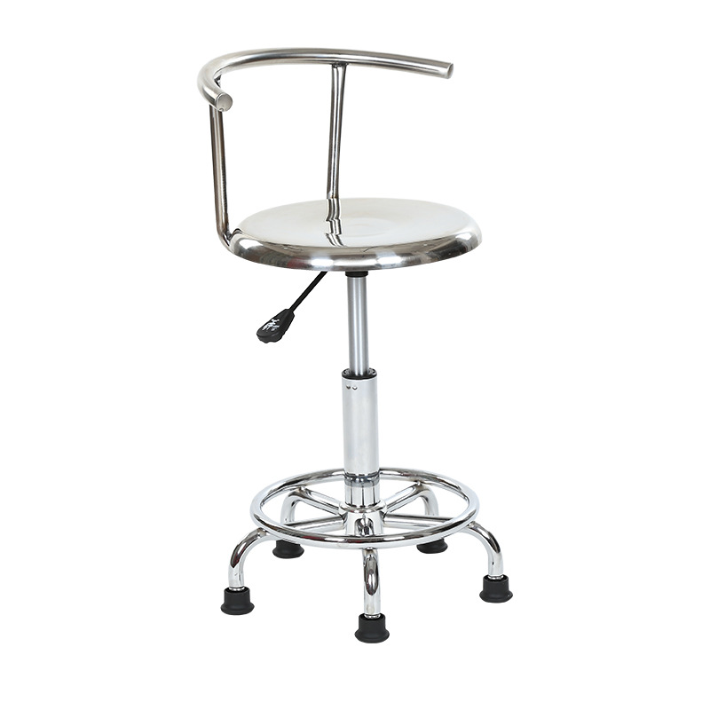 Medical Lab Chair - 304 paslanmaz çelik arkalıklı kaldırma bar