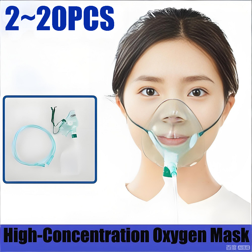 Oxygen Mask Non-Rebreather - Yetişkinler için Yeniden Nefes Alınamayan Oksijen