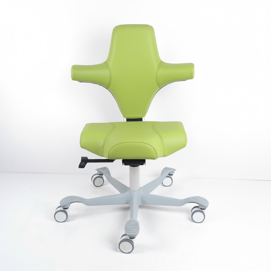Medical Lab Chair - Ergonomik Seleli Tabure, Tıbbi PU Deri