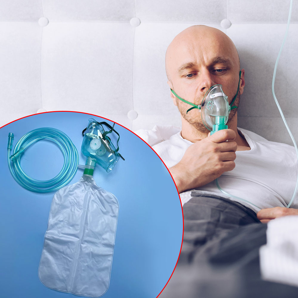 Yetişkinler için Yeniden Nefes - Oxygen Mask Non-Rebreather incelemesi ve fiyatı