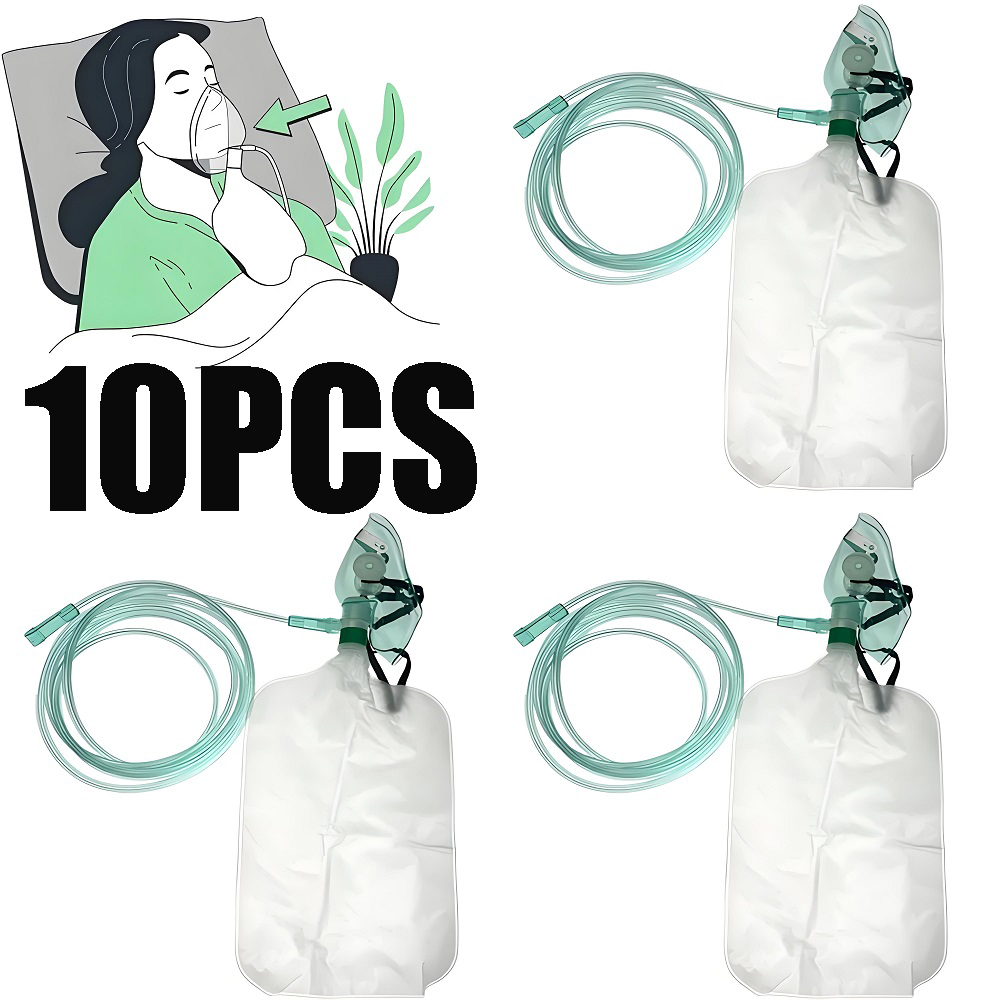 10 adet yetişkin yeniden solun - Oxygen Mask Non-Rebreather incelemesi ve fiyatı