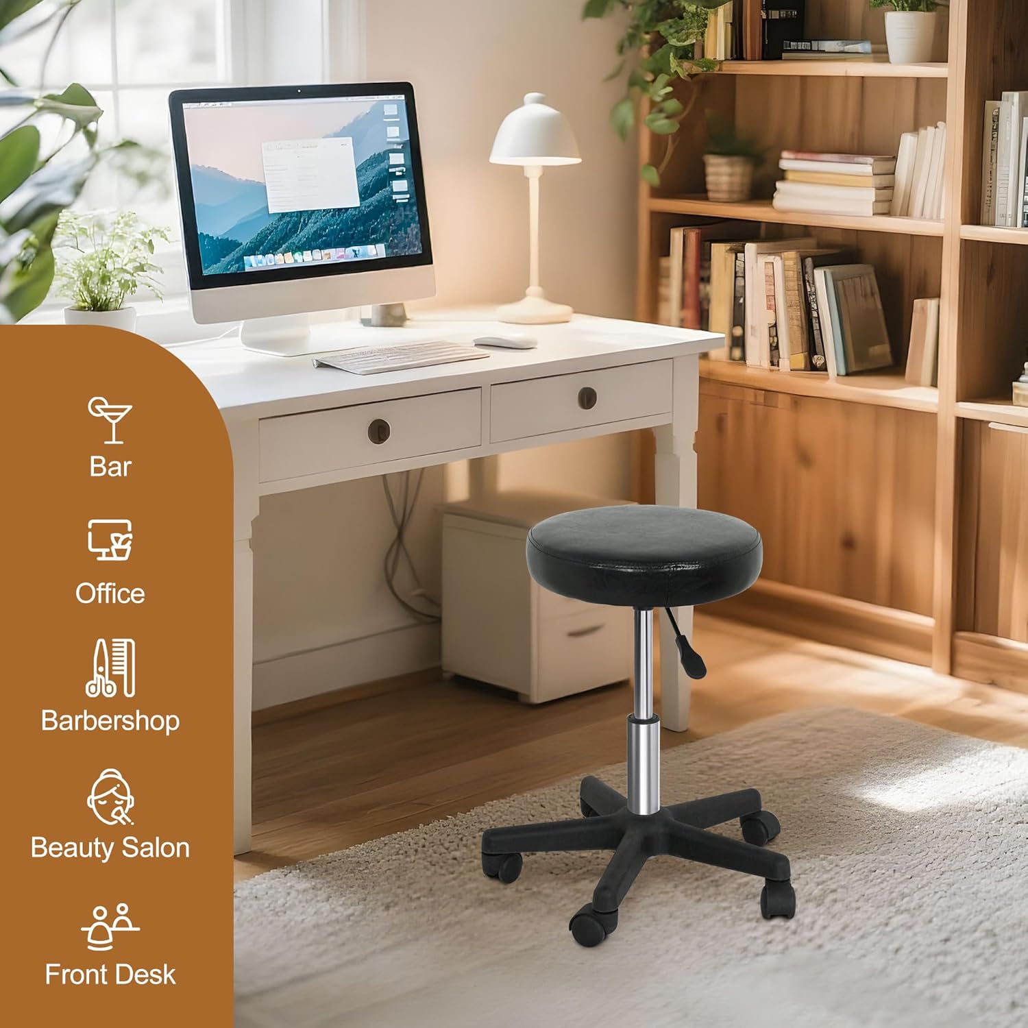 Tekerlekli Tabure PVC Deri Büy - Medical Lab Chair incelemesi ve fiyatı